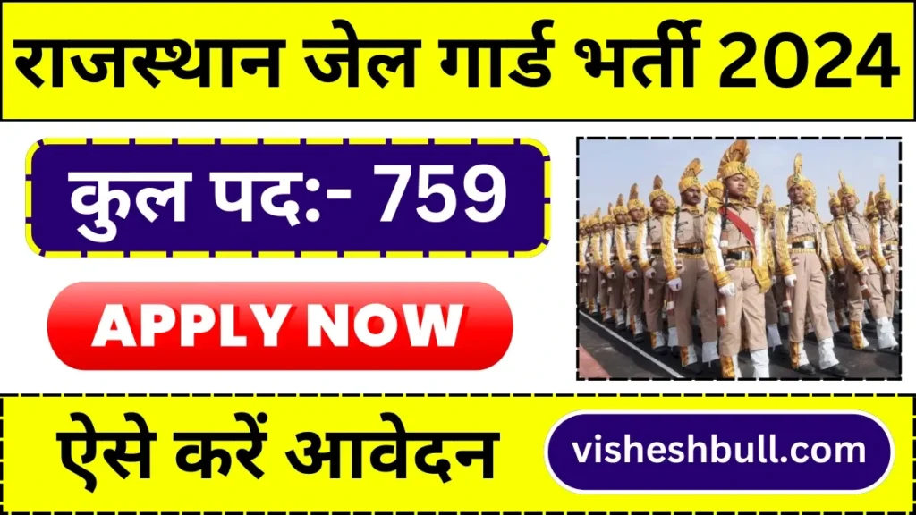 Rajasthan Jail Prahari Vacancy: 10वीं पास के लिए राजस्थान जेल गार्ड भर्ती की आधिकारिक सूचना जारी, ऐसे करें आवेदन